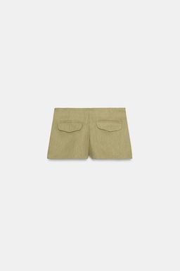 SHORTS MINI BOTONES / Khaki - Zara фото 5