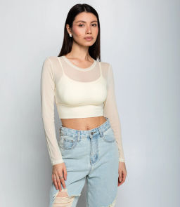 Топ #КТ202 (12), кремовый