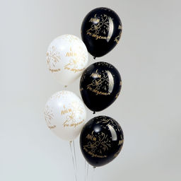 Воздушные шары латексные 12" «С Днём рождения», 50 шт.