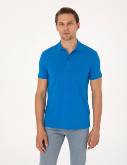 Sax Slim Fit %100 Pamuk K_vr_lmaz D__meli Polo Yaka Basic Ti__rt
