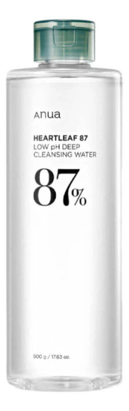 HeartLeaf 87 Low PH Deep Cleansing Water - Очищающая вода для снятия макияжа с экстрактом хауттюйнии, 500 г