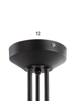 Люстра 20135/3BK, 3х60Вт, E27, 54х54х32 см