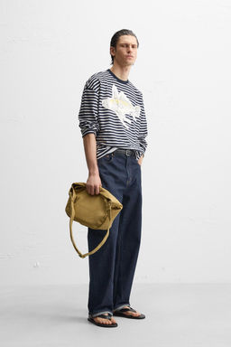 STRIPED PATCH T-SHIRT - Zara фото 4