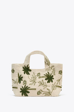 EMBROIDERED FABRIC TOTE BAG - Zara фото 2