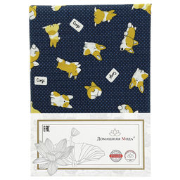 Пододеяльник на пуговицах Евро Макси "Корги" 240х215см, бязь "Комфорт" 121г/м2, хлопок 100%, упаковка "классическая" ПВХ 28х41см, "Домашняя мода" (Россия)