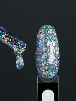 Rihard Gel Polish Rich 01 Гель-лак с блестками, 10 мл