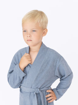 Халат детский серый