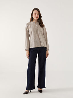 Ba?lamal? Yaka Kad?n Bluz