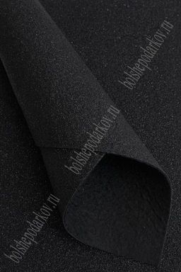 Фетр с блестками 2 мм (10 листов) SF-1954, черный №015