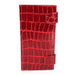 Портмоне женское Croco-ПР-960 натуральная кожа 4 отд, 8 карм, красный скат (74) 263599