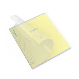 АКЦИЯ Цена за 10 шт. Тетрадь школьная ученическая с пластиковой обложкой на скобе ErichKrause Классика CoverPrо fizzy, желтая, А5+, 12 листов, кос.лин.