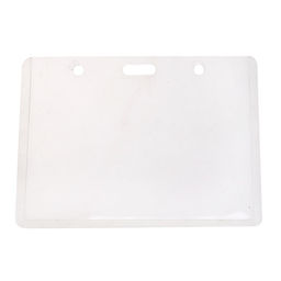 Цена за 20 шт. Бейдж - карман горизонтальный, внешний размер 106×82 мм, внутренний размер 95×65 мм, 18 мкр, размер вкладыша 75×100 мм