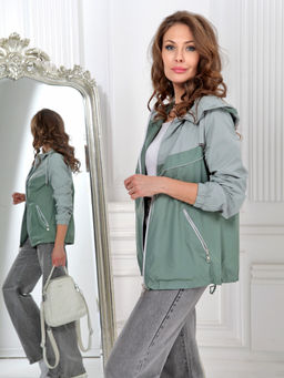 24140 Ветровка зеленый - Dizzyway фото 2