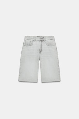 SHORTS Z1975 DENIM TIRO MEDIO / Gris claro - Zara фото 3