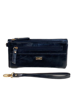 Женское портмоне из искусственной кожи, цвет черный