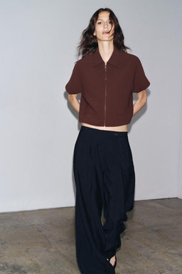 ZW COLLECTION CROPPED JACKET - Zara фото 25