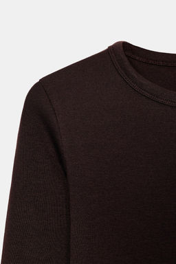 CAMISETA MANGA LARGA / Marr?n - Zara фото 8