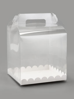PVC Коробка для торта, прозрачная, 20×20×20 см