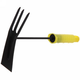 Цена за 4 шт. Мотыжка комбинированная грабельки/бороздовичек "Чиполино" 22*15см пластиковая ручка ДоброСад