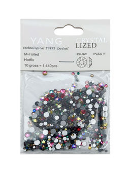 Nail Art Стразы для декора ногтей, микс (6#,8#,10#,12#,16#,20#), разноцветный, 1440 шт./уп.