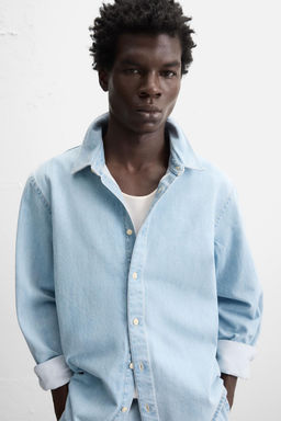 REGULAR FIT DENIM SHIRT - Zara фото 16
