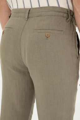 Мужские брюки цвета хаки из плотной ткани Неожиданная скидка в корзине - U.s. polo assn фото 6