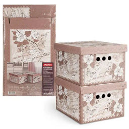 VAL RM-BCTN-2S Короб картонный, складной, малый, 25*33*18.5 см, набор 2 шт., ROMANTIC, шт