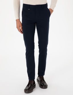 Lacivert Slim Fit Kanvas Pantolon - Cacharel фото 2