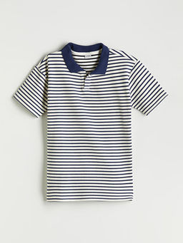 Polo Yaka ?izgili Erkek ?ocuk Ti??rt