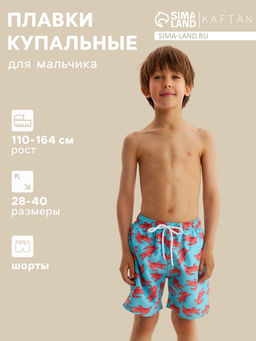 Плавки купальные для мальчика KAFTAN «Крокодил», голубые, рост 158-164 см