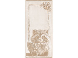 6с102.511ж2 С любовью. Енот. (лён3) Полотенце махровое 67х150см