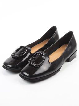 06-DLG03-2 BLACK Туфли женские (натуральная кожа)