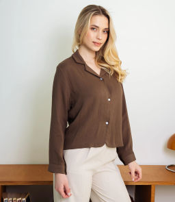 Рубашка #КТ9025 (3), тёмный хаки - Dommod фото 2