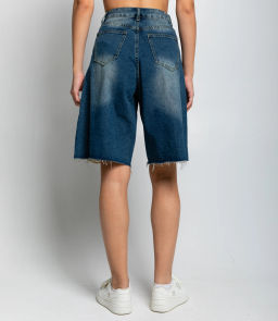 Джинсовые шорты #КТ7781 (1), синий - Dommod фото 4