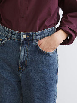 Mom Fit Kad?n Jean Pantolon