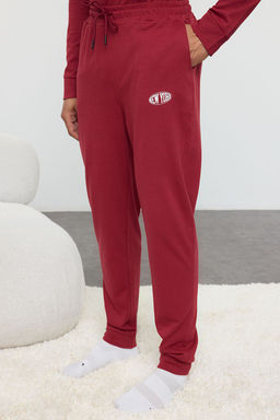 TRENDYOL MAN Erkek Lacivert Regular Fit Bask?l? Orme Pijama Tak?m? TMNAW25PT00002 - Trendyolmilla фото 4