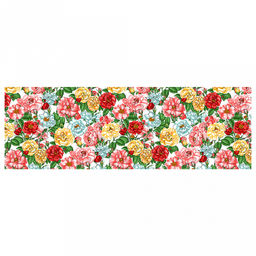 Скатерть-дорожка на стол 50х145см "Дикая роза", хлопок "Комфорт" 171г/м2, упаковка классическая 28х41см, "Домашняя мода" (Россия)