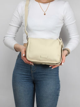 Сумка женская натуральная кожа GU 2066-8727, 1отд, плечевой ремень, молочный SALE 264070 - Adelia фото 5
