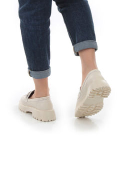 03-PDD179-2 BEIGE Лоферы женские (натуральная кожа)