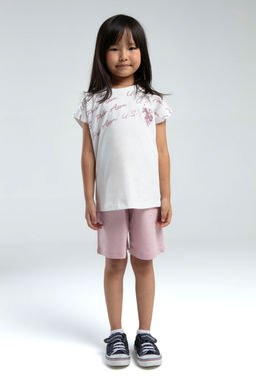 K_z _ocuk Toz Pembe _ortlu Pijama Tak_m_ Sepette S_rpriz _ndirim