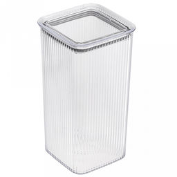 Контейнер для сыпучих продуктов пластмассовый "Рим" 1,75л, 10,7х10,7х21см, квадратный (Россия)