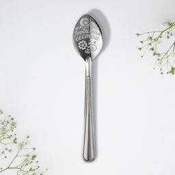 Цена за 3 шт. Ложка чайная с гравировкой Любимая сестра, 3?14 см