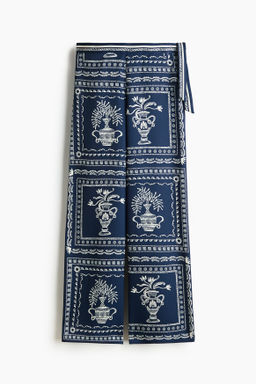 Pantal?n estampado con tiras de anudar