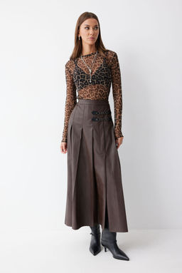 Юбка LYUSHe 4223 коричневый  фото 3