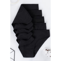 Женские трусы-слипы в рубчик 5шт. Happyfox