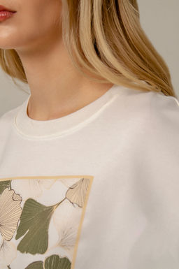 Арт. 10807 Пижама с брюками 44-52 (5 шт) Цвет:верх-молочный,низ-полынь