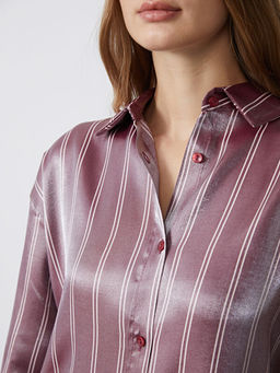 ?izgili Saten Kad?n G?mlek