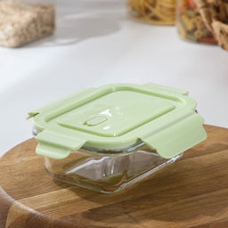 Контейнер Доляна Cook and Freeze, 380 мл, 15?11?5.5 см, с крышкой, жаропрочное стекло, МИКС
