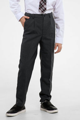 Серые школьные брюки для мальчика Инфанта, модель 0913/1  фото 4