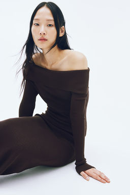 Top off-the-shoulder en punto de canale - H&m фото 4